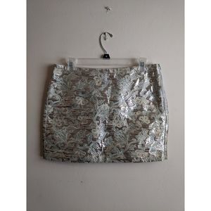 Topshop Jacquard Mini Skirt - Size 6
